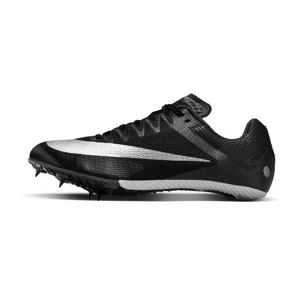 All Gender Nike Zoom Rival Sprint Spike - Black/Metallic Silver/Lt Smoke Grey- Regular (D)