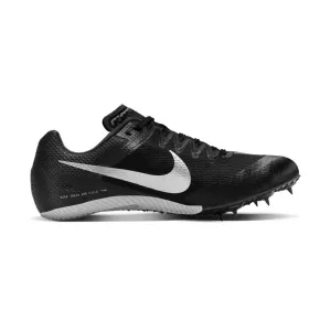 All Gender Nike Zoom Rival Sprint Spike - Black/Metallic Silver/Lt Smoke Grey- Regular (D)