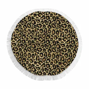 Animal print 4  Circular Beach Shawl 59"