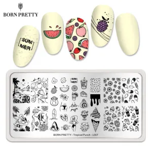 Born Pretty Tropical Punch L007 Stamping Plate