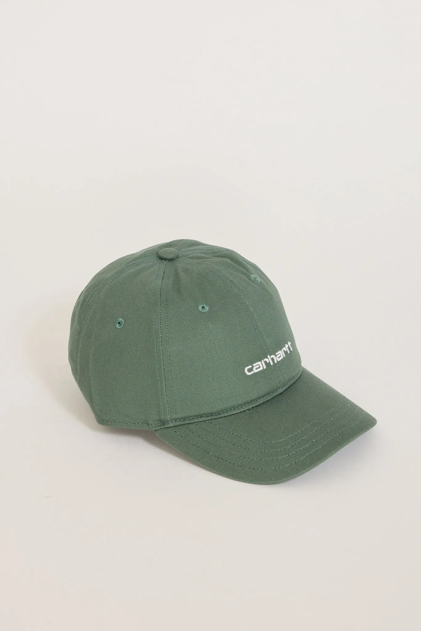 Canvas Script Cap Park/White