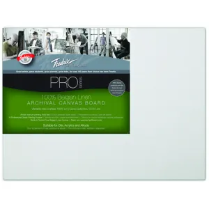 Fredrix Pro Series Belgian Linen Archival Canvas Board