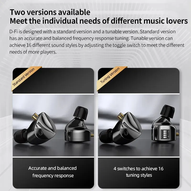 KZ D-Fi Innovative Precise Tuning Method Dynamic IEMs