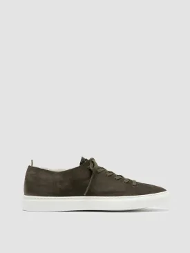 LEGGERA 001 - Green Suede Low Top Sneakers