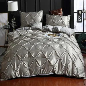 Luxury Silky Comfortable Quilt Cover Bedding Linens Set