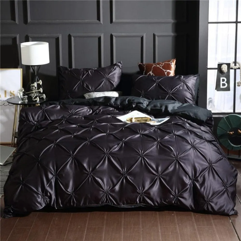 Luxury Silky Comfortable Quilt Cover Bedding Linens Set