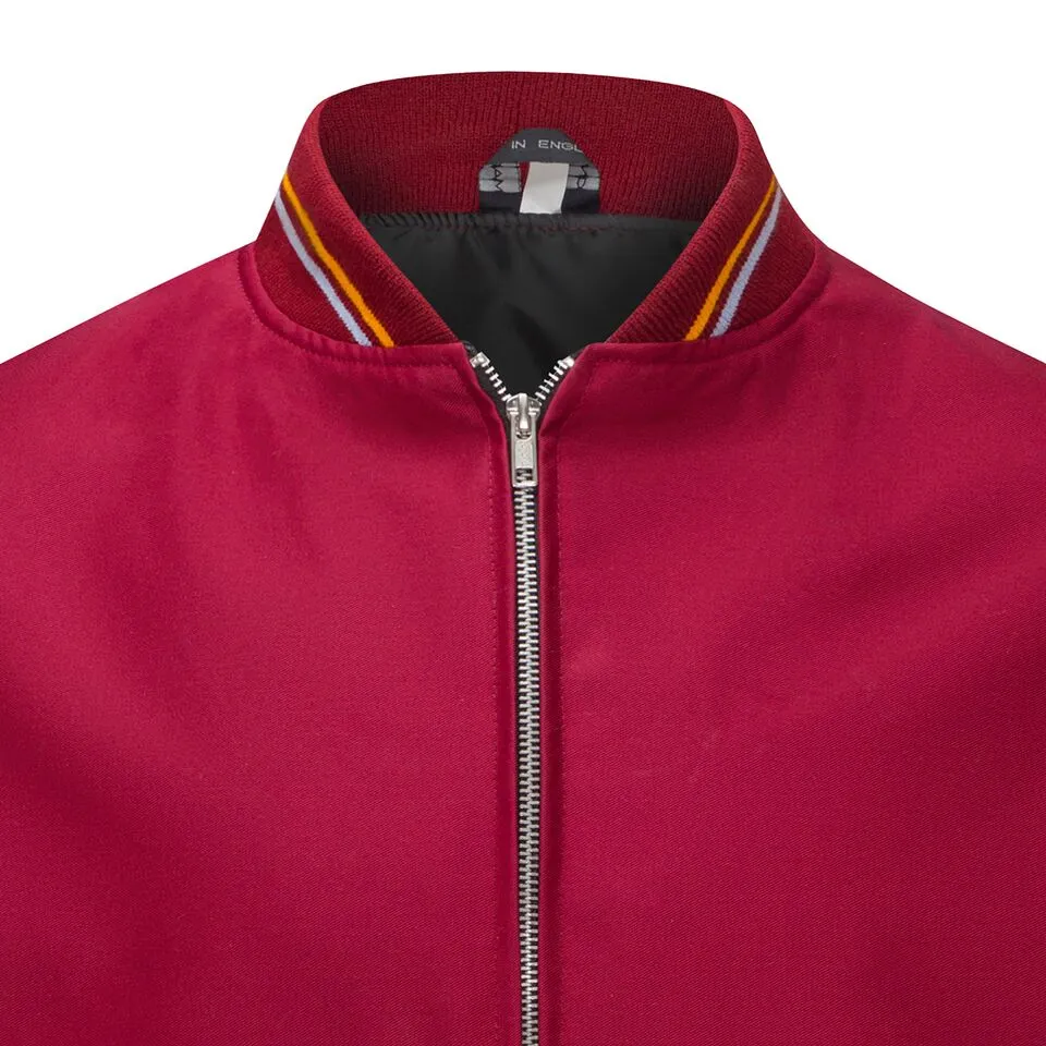 Mens Classic Monkey Jacket - Burgundy