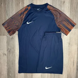 Nike Dri Fit Academy Set - Tee & Shorts - Navy