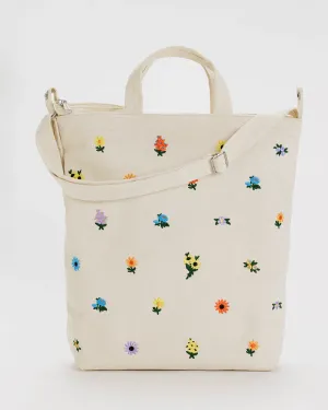 Zip Duck Bag - Embroidered Ditsy Floral